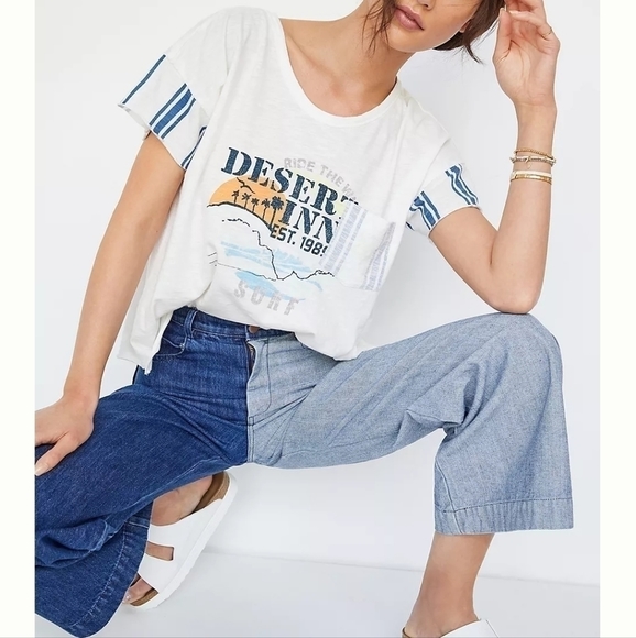 PILCRO for Anthropologie Desert Inn Graphic Tee - Picture 2 of 8